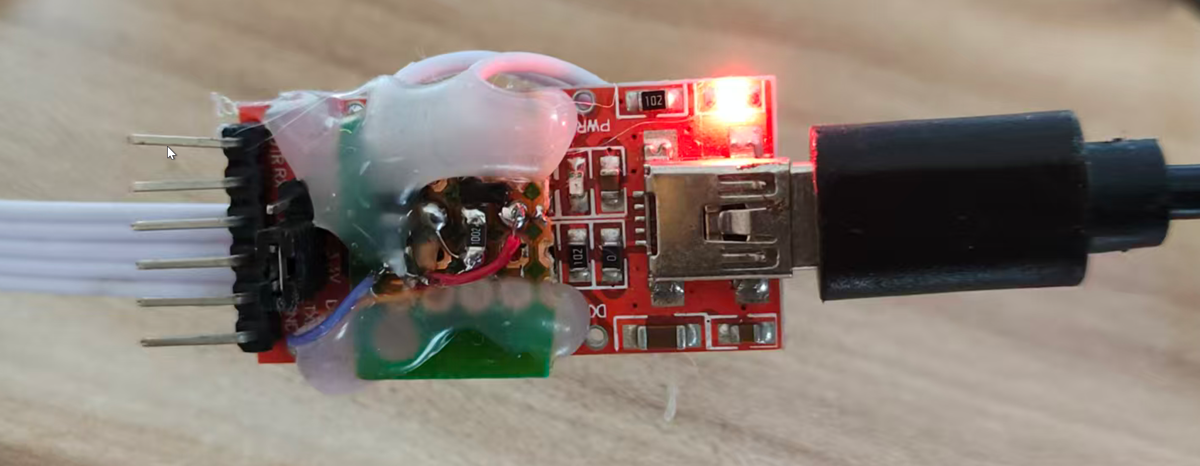 改造后的 USB-to-UART 模组